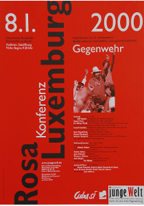 Plakat zur Rosa-Luxemburg-Konferenz 2000