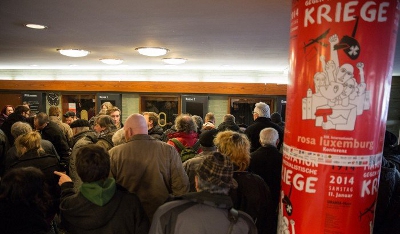 Gro&szlig;er Andrang schon bei der XIX. Rosa-Luxemburg-Konferenz 2014. In diesem Jahr wird es noch voller. Foto: Bj&ouml;rn Kietzmann