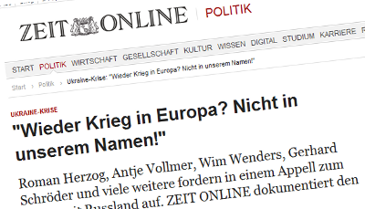 Screenshot: Zeit Online
