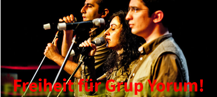 Grup Yorum bei der Konferenz 2014. Foto: Andreas Domma