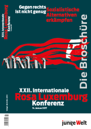 Brosch&uuml;re zur XXII. Internationalen Rosa-Luxemburg-Konferenz