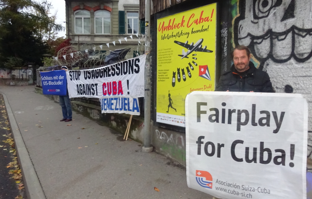 Unblock Cuba in Bern. Foto: Samuel Wanitsch