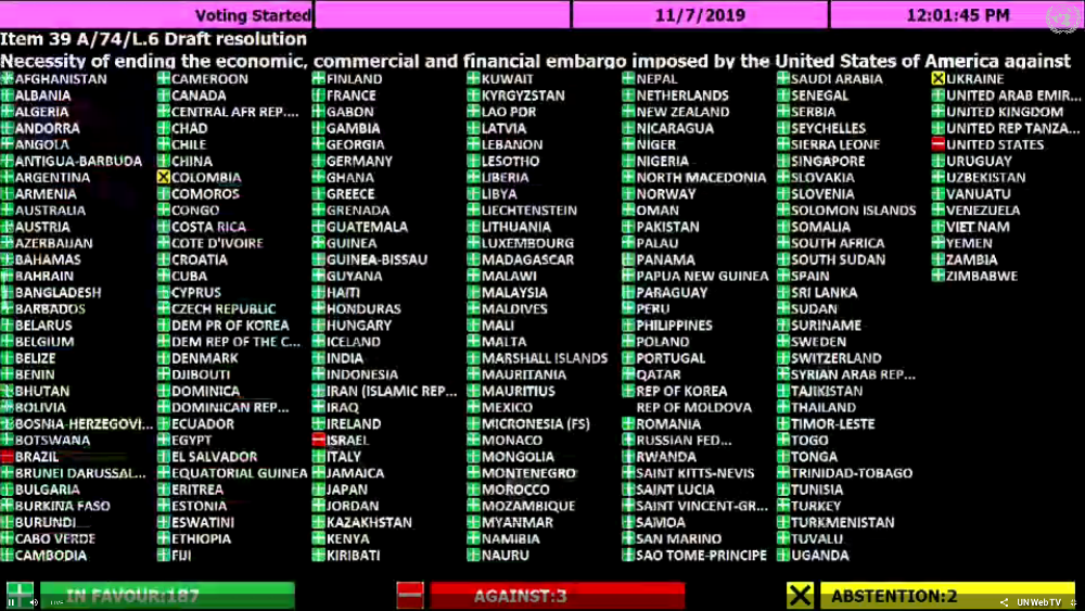 Screenshot: UN Live Web TV