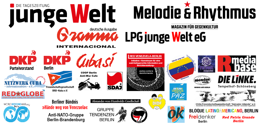 Unterstützer der Venezuela-Veranstaltung