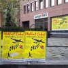 Unblock Cuba vor dem Gebäude der Tageszeitung junge Welt in Berlin