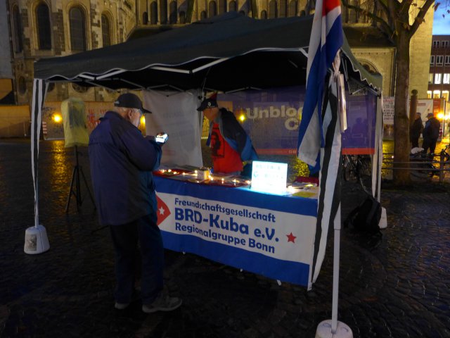 Infostand am 5. November 2019 in Bonn