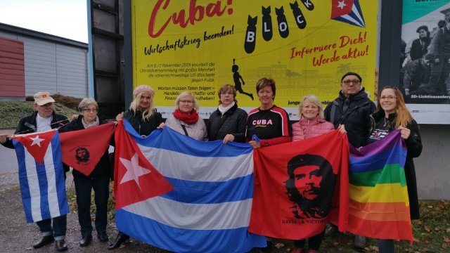 Am 6. November versammelten sich Kuba-Freunde in Magdeburg