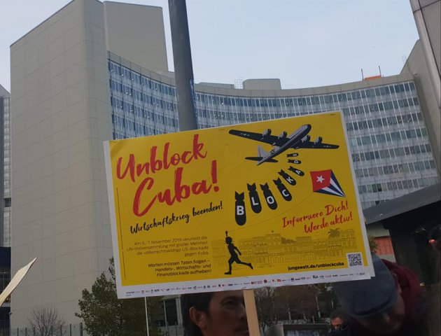 Kundgung vor dem Sitz der Vereinten Nationen in Wien, 6. November 2019