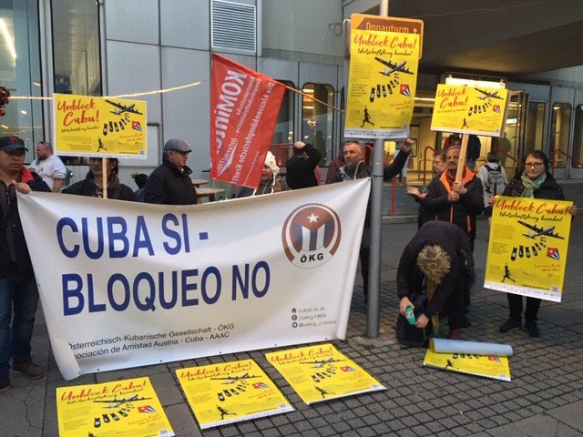 Kundgung vor dem Sitz der Vereinten Nationen in Wien, 6. November 2019