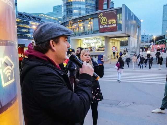 Kundgung vor dem Sitz der Vereinten Nationen in Wien, 6. November 2019